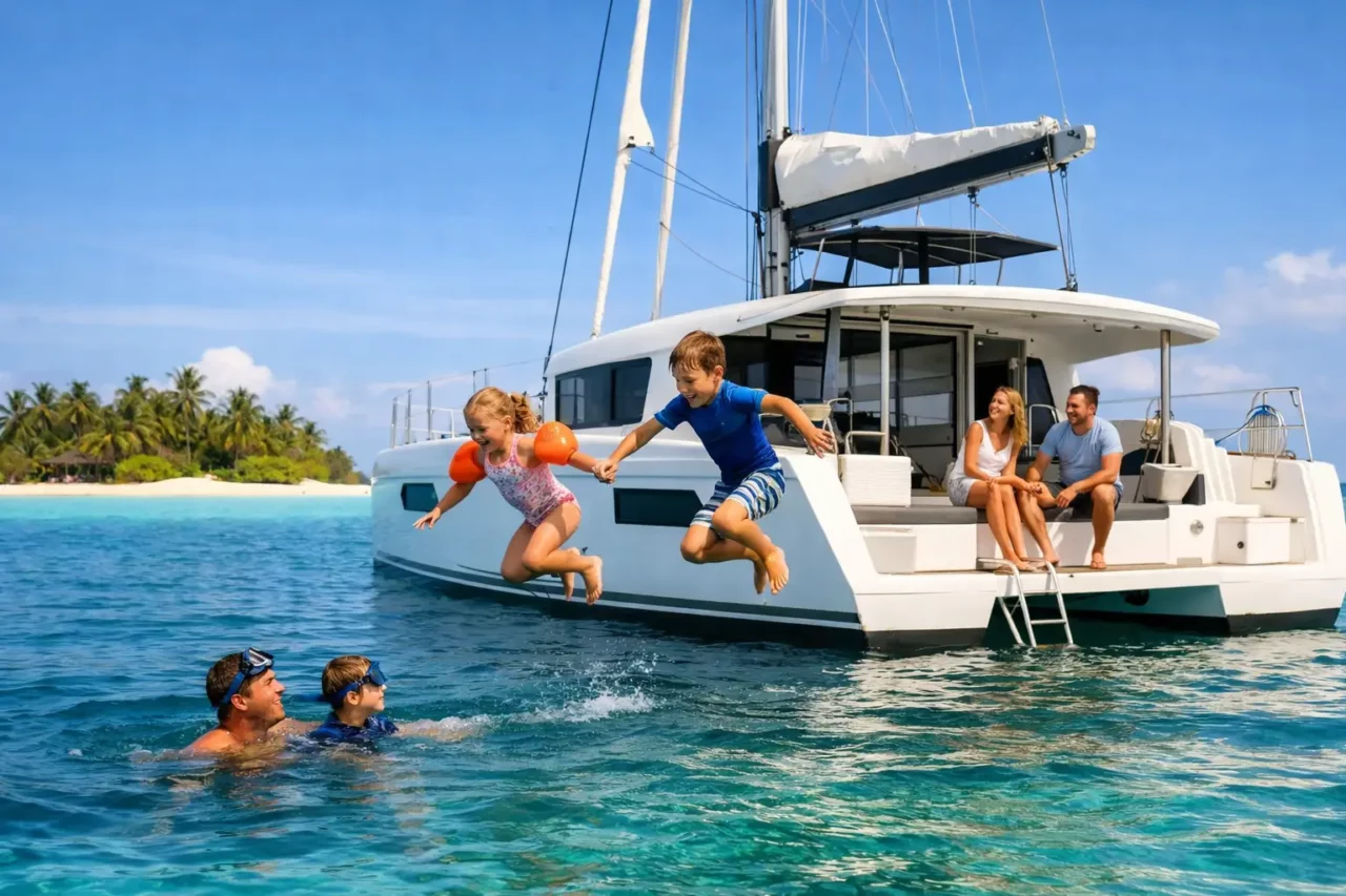 Family Friendly Catamaran Charter Maldives