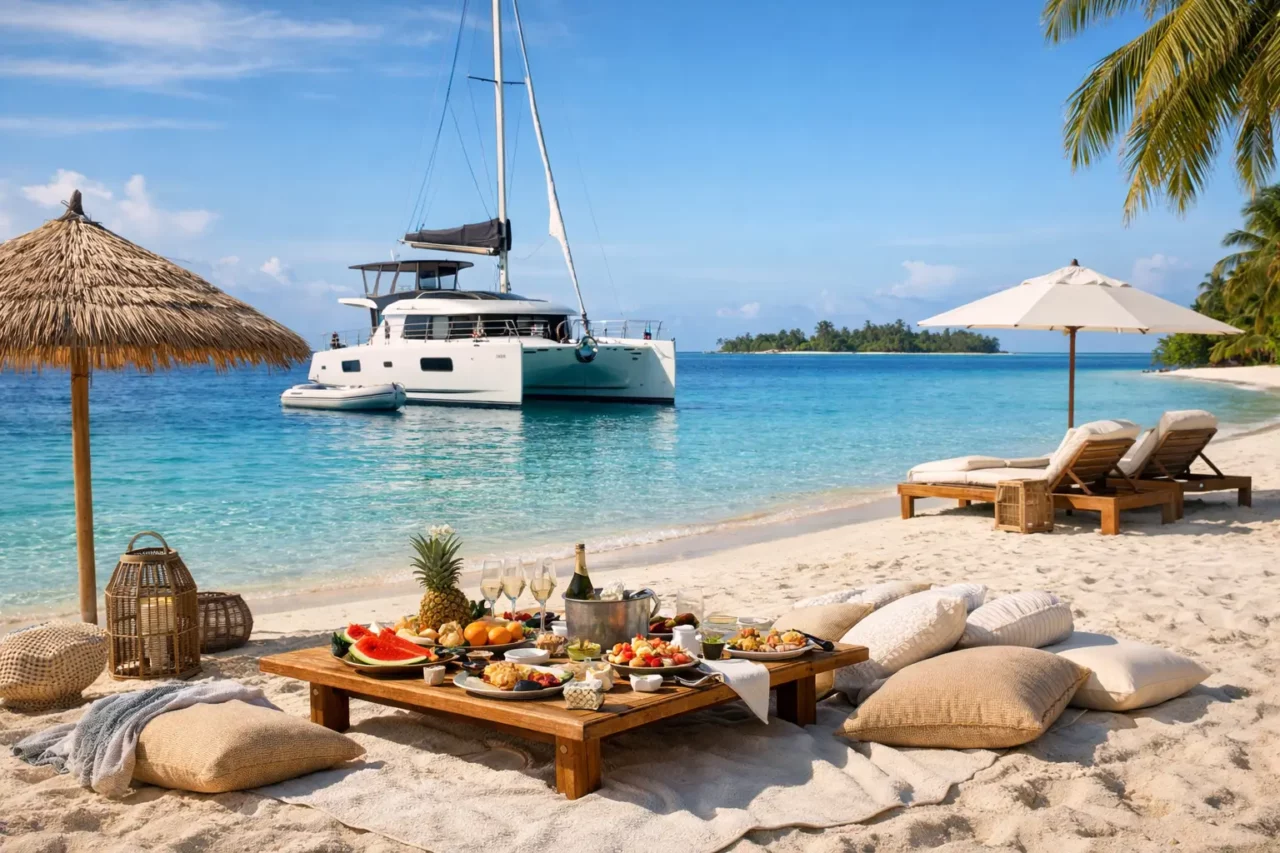 Private Beach Picnic Maldives Yacht Experience
